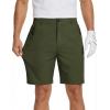 image:imageCOOFANDY Mens Stretch Golf Shorts 7 Lightweight Casual Hiking Shorts Summer Athletic Work Dress Hybrid ShortsArmy Green