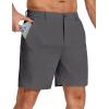 image:imageCOOFANDY Mens Stretch Golf Shorts 7 Lightweight Casual Hiking Shorts Summer Athletic Work Dress Hybrid ShortsDark Grey