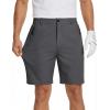 image:imageCOOFANDY Mens Stretch Golf Shorts 7 Lightweight Casual Hiking Shorts Summer Athletic Work Dress Hybrid ShortsDark Grey