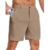 image:imageCOOFANDY Mens Stretch Golf Shorts 7 Lightweight Casual Hiking Shorts Summer Athletic Work Dress Hybrid ShortsKhaki