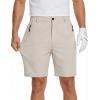 image:imageCOOFANDY Mens Stretch Golf Shorts 7 Lightweight Casual Hiking Shorts Summer Athletic Work Dress Hybrid ShortsLight Khaki