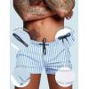 image:imageCOOFANDY Mens Swim Trunk Quick Dry Swimwear Mesh Lining Bathing Suit Swimsuit Board Beach Sport ShortBlue White Stripe