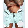 image:imageCOOFANDY Mens Swim Trunk Quick Dry Swimwear Mesh Lining Bathing Suit Swimsuit Board Beach Sport ShortGreen White Stripe