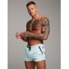 image:imageCOOFANDY Mens Swim Trunk Quick Dry Swimwear Mesh Lining Bathing Suit Swimsuit Board Beach Sport ShortGreen White Stripe