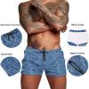 image:imageCOOFANDY Mens Swim Trunk Quick Dry Swimwear Mesh Lining Bathing Suit Swimsuit Board Beach Sport ShortLight Blue Leaves