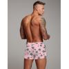 image:imageCOOFANDY Mens Swim Trunk Quick Dry Swimwear Mesh Lining Bathing Suit Swimsuit Board Beach Sport ShortPink Palm Tree