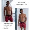 image:imageCOOFANDY Mens Swim Trunk Quick Dry Swimwear Mesh Lining Bathing Suit Swimsuit Board Beach Sport ShortRed and Black
