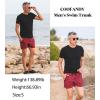image:imageCOOFANDY Mens Swim Trunk Quick Dry Swimwear Mesh Lining Bathing Suit Swimsuit Board Beach Sport ShortRed and Black