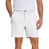 image:imageCOOFANDY Mens Stretch Golf Shorts 7 Lightweight Casual Hiking Shorts Summer Athletic Work Dress Hybrid ShortsWhite