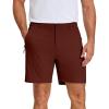 image:imageCOOFANDY Mens Stretch Golf Shorts 7 Lightweight Casual Hiking Shorts Summer Athletic Work Dress Hybrid ShortsWine Red