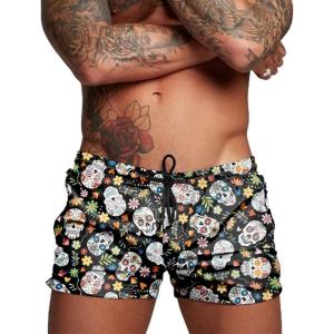 image:imageCOOFANDY Mens Swim Trunk Quick Dry Swimwear Mesh Lining Bathing Suit Swimsuit Board Beach Sport ShortColorful Skull