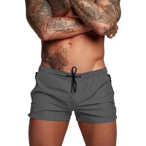 image:imageCOOFANDY Mens Swim Trunk Quick Dry Swimwear Mesh Lining Bathing Suit Swimsuit Board Beach Sport ShortDark Grey