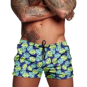 image:imageCOOFANDY Mens Swim Trunk Quick Dry Swimwear Mesh Lining Bathing Suit Swimsuit Board Beach Sport ShortGreen Monstera