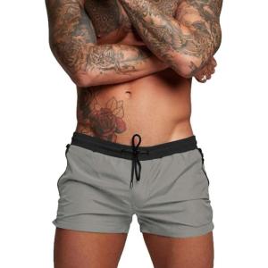 image:imageCOOFANDY Mens Swim Trunk Quick Dry Swimwear Mesh Lining Bathing Suit Swimsuit Board Beach Sport ShortGrey and Black