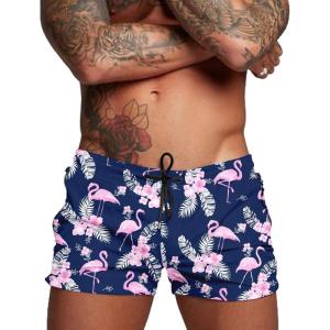 image:imageCOOFANDY Mens Swim Trunk Quick Dry Swimwear Mesh Lining Bathing Suit Swimsuit Board Beach Sport ShortNavy Blue Flamingo