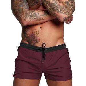 image:imageCOOFANDY Mens Swim Trunk Quick Dry Swimwear Mesh Lining Bathing Suit Swimsuit Board Beach Sport ShortRed and Black