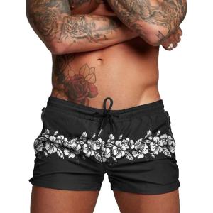 image:imageCOOFANDY Mens Swim Trunk Quick Dry Swimwear Mesh Lining Bathing Suit Swimsuit Board Beach Sport ShortWhite Flower