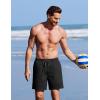 image:imageCOOFANDY 2 in 1 Mens Swim Trunks 7 Inch Quick Dry Board Shorts Beach Swim Shorts Bathing Suit with Compression LinerBlack