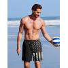 image:imageCOOFANDY 2 in 1 Mens Swim Trunks 7 Inch Quick Dry Board Shorts Beach Swim Shorts Bathing Suit with Compression LinerBlack American Flag