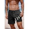 image:imageCOOFANDY 2 in 1 Mens Swim Trunks 7 Inch Quick Dry Board Shorts Beach Swim Shorts Bathing Suit with Compression LinerBlack American Flag