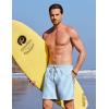 image:imageCOOFANDY 2 in 1 Mens Swim Trunks 7 Inch Quick Dry Board Shorts Beach Swim Shorts Bathing Suit with Compression LinerBlue Stripe