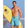 image:imageCOOFANDY 2 in 1 Mens Swim Trunks 7 Inch Quick Dry Board Shorts Beach Swim Shorts Bathing Suit with Compression LinerBlue Whale