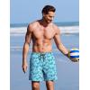 image:imageCOOFANDY 2 in 1 Mens Swim Trunks 7 Inch Quick Dry Board Shorts Beach Swim Shorts Bathing Suit with Compression LinerBlue Whale