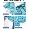 image:imageCOOFANDY 2 in 1 Mens Swim Trunks 7 Inch Quick Dry Board Shorts Beach Swim Shorts Bathing Suit with Compression LinerBlue Whale
