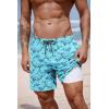 image:imageCOOFANDY 2 in 1 Mens Swim Trunks 7 Inch Quick Dry Board Shorts Beach Swim Shorts Bathing Suit with Compression LinerBlue Whale