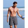 image:imageCOOFANDY 2 in 1 Mens Swim Trunks 7 Inch Quick Dry Board Shorts Beach Swim Shorts Bathing Suit with Compression LinerDark Gray