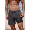 image:imageCOOFANDY 2 in 1 Mens Swim Trunks 7 Inch Quick Dry Board Shorts Beach Swim Shorts Bathing Suit with Compression LinerDark Gray