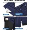 image:imageCOOFANDY 2 in 1 Mens Swim Trunks 7 Inch Quick Dry Board Shorts Beach Swim Shorts Bathing Suit with Compression LinerNavy Bule