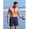 image:imageCOOFANDY 2 in 1 Mens Swim Trunks 7 Inch Quick Dry Board Shorts Beach Swim Shorts Bathing Suit with Compression LinerNavy Bule
