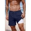image:imageCOOFANDY 2 in 1 Mens Swim Trunks 7 Inch Quick Dry Board Shorts Beach Swim Shorts Bathing Suit with Compression LinerNavy Bule