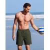 image:imageCOOFANDY 2 in 1 Mens Swim Trunks 7 Inch Quick Dry Board Shorts Beach Swim Shorts Bathing Suit with Compression LinerOlive Green