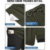 image:imageCOOFANDY 2 in 1 Mens Swim Trunks 7 Inch Quick Dry Board Shorts Beach Swim Shorts Bathing Suit with Compression LinerOlive Green