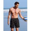 image:imageCOOFANDY 2 in 1 Mens Swim Trunks 7 Inch Quick Dry Board Shorts Beach Swim Shorts Bathing Suit with Compression LinerPinkshark Black
