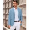 image:imageCOOFANDY Men Casual Blazer Sport Coats Slim Fit Lightweight Business Two Button Suit JacketsLight Blue