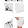 image:imageCOOFANDY Men Swim Trunk with Compression Liner 2 in 1 Swimwear Bathing Suit Quick Dry Board Short1  White