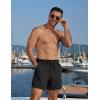image:imageCOOFANDY Men Swim Trunk with Compression Liner 2 in 1 Swimwear Bathing Suit Quick Dry Board ShortBlack