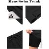 image:imageCOOFANDY Men Swim Trunk with Compression Liner 2 in 1 Swimwear Bathing Suit Quick Dry Board ShortBlack