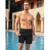 image:imageCOOFANDY Men Swim Trunk with Compression Liner 2 in 1 Swimwear Bathing Suit Quick Dry Board ShortBlack