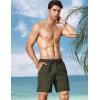 image:imageCOOFANDY Men Swim Trunk with Compression Liner 2 in 1 Swimwear Bathing Suit Quick Dry Board ShortC Army Green
