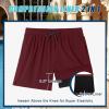 image:imageCOOFANDY Men Swim Trunk with Compression Liner 2 in 1 Swimwear Bathing Suit Quick Dry Board ShortDark Red