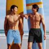 image:imageCOOFANDY Men Swim Trunk with Compression Liner 2 in 1 Swimwear Bathing Suit Quick Dry Board ShortLight Blue