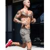 image:imageCOOFANDY Men Swim Trunk with Compression Liner 2 in 1 Swimwear Bathing Suit Quick Dry Board ShortLight Grey