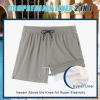 image:imageCOOFANDY Men Swim Trunk with Compression Liner 2 in 1 Swimwear Bathing Suit Quick Dry Board ShortLight Grey
