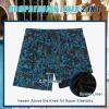 image:imageCOOFANDY Men Swim Trunk with Compression Liner 2 in 1 Swimwear Bathing Suit Quick Dry Board ShortP Black Plam Leaf