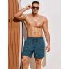 image:imageCOOFANDY Men Swim Trunk with Compression Liner 2 in 1 Swimwear Bathing Suit Quick Dry Board ShortP Black Plam Leaf
