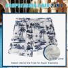 image:imageCOOFANDY Men Swim Trunk with Compression Liner 2 in 1 Swimwear Bathing Suit Quick Dry Board ShortP Navy Blue Coconut Tree